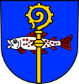 Silberfisch, Rotflossen (Wappen von Lauterach, Deutschland)