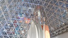 The interior of the glass pyramid as of 2021. DVC lounge.jpg