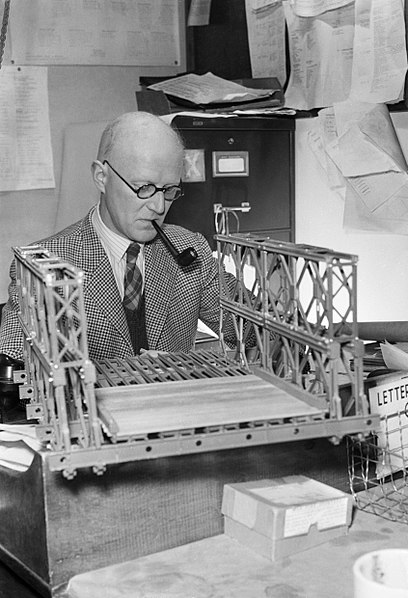 File:D C Bailey- Designer of the Bailey Bridge, UK, 1944 D23537.jpg