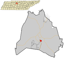 Davidson County Tennessee Incorporated ve Unincorporated alanları Berry Hill vurgulanmıştır.svg