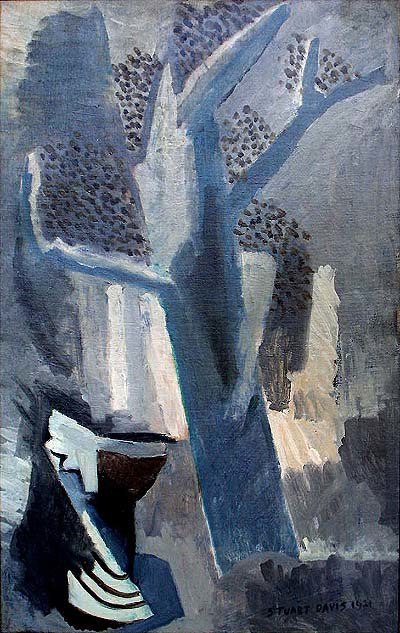 Tree and Urn, 1921, 30 x 19 inches