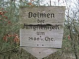 Schild Dolmen der Jungsteinzeit