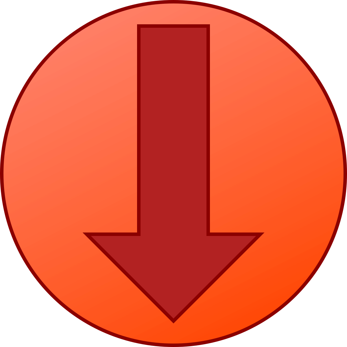 red arrow down png