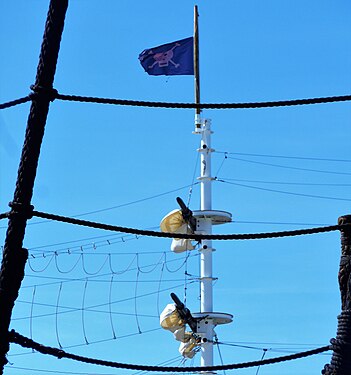 Pirate flag in the port of Rochefort sur Mer