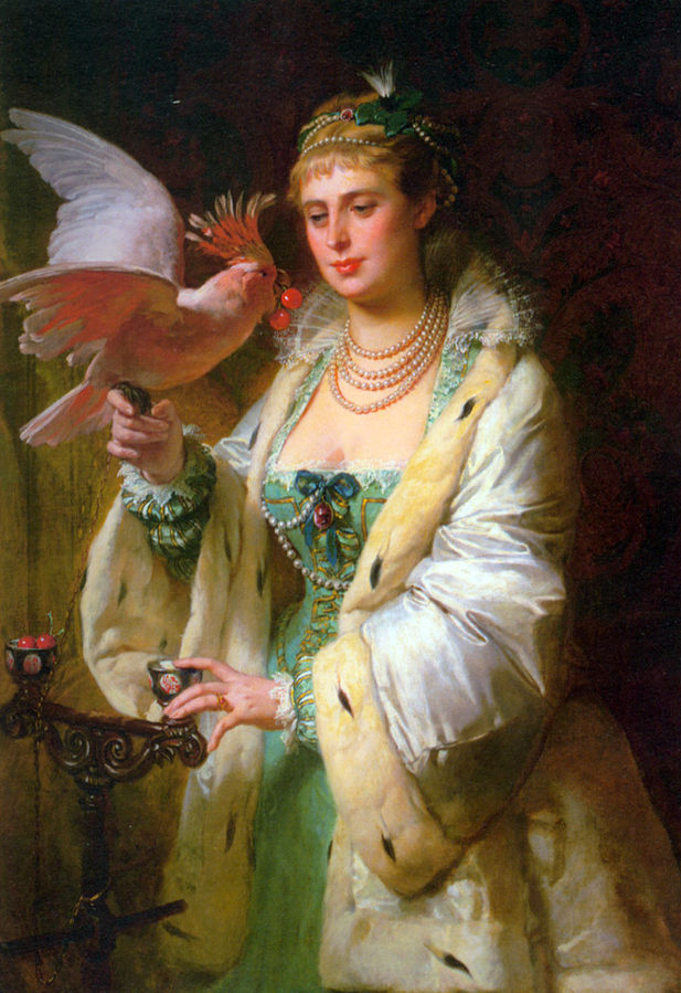 Дама с попугаем отзывы. Гийом Дюбюф художник. Edouard Marie Guillaume Dubufe. Гийом Дюбуа 1853-1909.