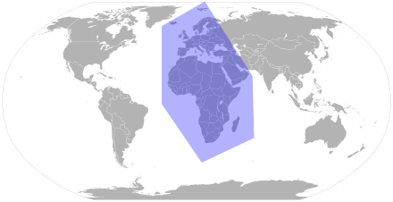 EMEA: Europe, the Middle East, and Africa, marked on a world map.