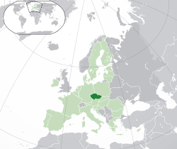 Čekija žemėlapyje