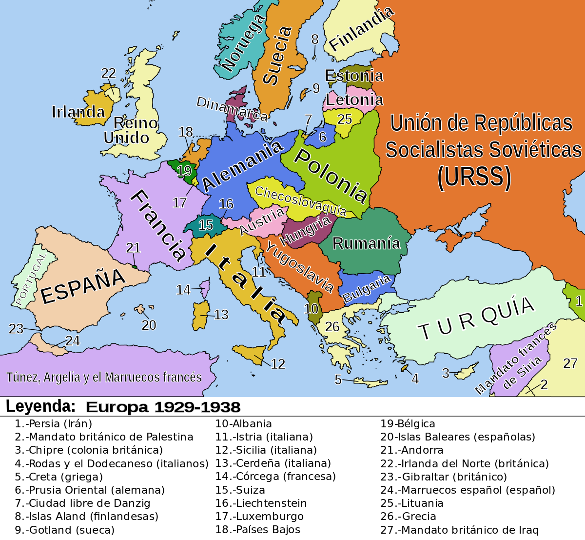 Archivo:EUROPE 1929-1938 POLITICAL MAP-es.svg - Wikipedia, la ...