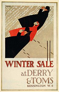 Poster, Winter Sale at Derry & Toms (1919)