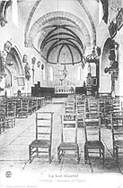 L'église de Comiac en 1904.