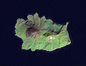 Остров Экарма. Спутниковый снимок