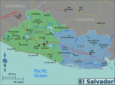 El Salvador Bölgeleri haritası.png