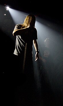 Maciej Miskiewicz From the band Elysium during a concert in 2006