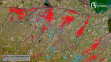 The extent of the floods on 18-20 May 2023 Emilia-Romagna floods satellite (cropped).png