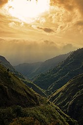 Cordillera Central mountains in Besao Endless Road in Besao.jpg