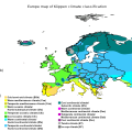 歐洲的柯本氣候分佈圖