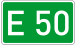 Eurooppalainen tie 50 numero DE.svg