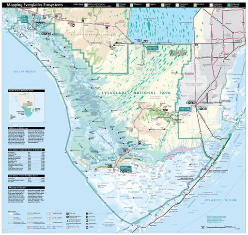 Karte Everglades National Park/ Everglades National Park map (2005.11)