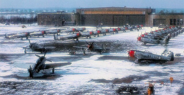 P-47 Thunderbolts during the occupation of Germany