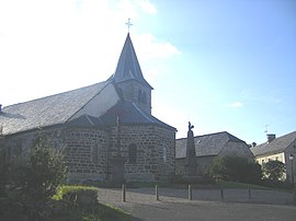 The church and the war memorial