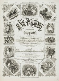 Parisian Life (1876) wood engraving (34.7 x 27.15 cm) Los Angeles County Museum of Art