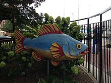 Fish statue in Fells Point.