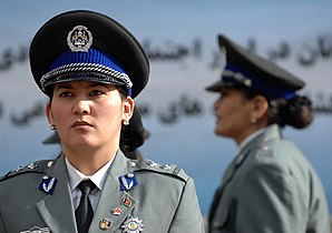 Female officers of the Afghan National Police (ANP)