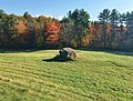 Large boulder in the West Hartford Reservoir (October 2020)