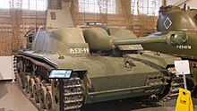 A StuG III of the Finnish Army in the Heeresgeschichtliches Museum in Vienna, Austria. This model has the concrete armor added later by the Finnish Army.