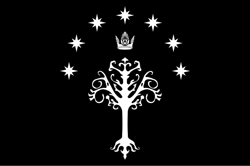 File:Flag of the Kings of Gondor.svg