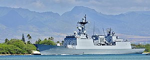 Choe Yeong departs Joint Base Pearl Harbor-Hickam during Rim of the Pacific 2012 Flickr - Official U.S. Navy Imagery - Choe Young departs for Rim of the Pacific 2012..jpg