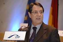 Nicos Anastasiades, political leader of Democratic Rally has been an all-time supporter of changing duration of military conscription Flickr - europeanpeoplesparty - EPP Congress Bonn (687).jpg