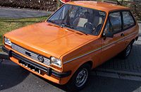 Orange Ford Fiesta MK1