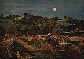 Breslov Hasidim spend time in secluded communication of their heart to God. In Jewish communities they often seek this solitude in Nature at night. Ford Madox Brown 003.jpg