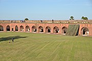 Fort Pulaski National Monument, chatham county, Georgia, U.S. This is an image of a place or building that is listed on the National Register of Historic Places in the United States of America. Its reference number is 66000064.