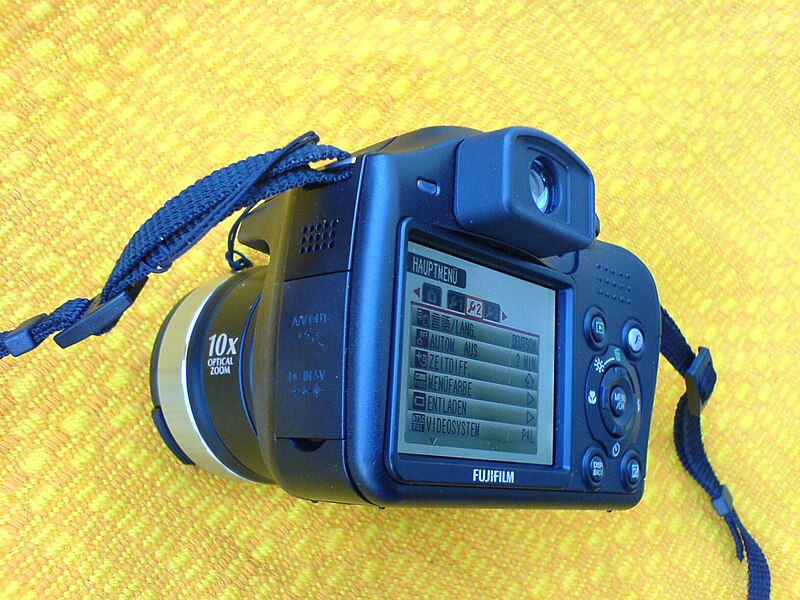 File:Fujifilm FinePix S5700 Digital camera black - display.JPG