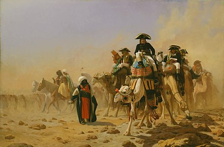Jean-Léon Gérôme, Bonaparte et son état-major en Egypte, 1867 env., Musée d'art occidental et oriental, Kiev