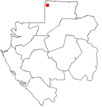 Location of Bitam in Gabon