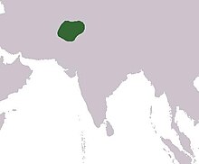 Approximate boundaries of the Gandhara Mahajanapada, in present-day northwest پاکستان and northeast افغانستان.