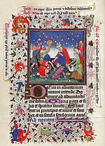 Thumbnail for File:Gathering of the Manna - Hours of Catherine of Cleves - MS M. 917-945 137v - Morgan Library New York, around 1440.jpg