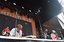 Glass Animals performing in 2016