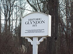 Glyndon Historic District Sign 09 Aralık JPG