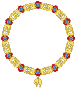 Collar of a Knight of the Order of the Golden Fleece. Golden Fleece Collar (Sovereign-Grand Master of the Order.svg