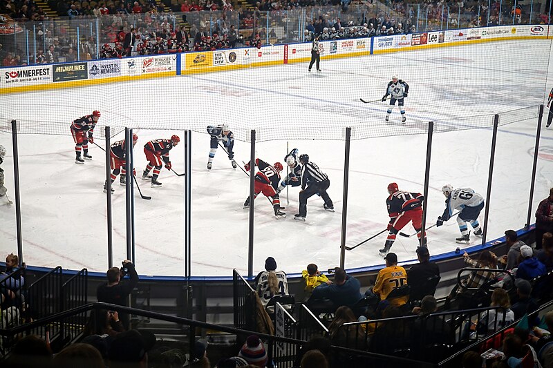 File:Grand Rapids Griffins vs. Milwaukee Admirals November 2023 09 (face-off).jpg