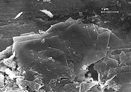 микрография слоистой структуры графита