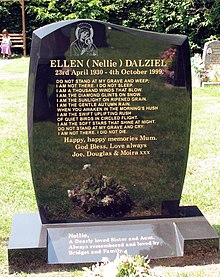 The poem on a gravestone at St Peter's church, Wapley, England Gravestone poem, St Peter's church, Wapley, England arp.jpg