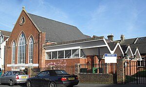 Greenfield Methodist Church, Greenfield Road, Old Town, Eastbourne (April 2011).JPG