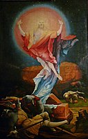 Jesucristo resucitado (pintura de Matthias Grünewald)