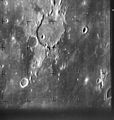 Image of Guericke crater a distance of 1335 km, taken 8.5 minutes before impact.