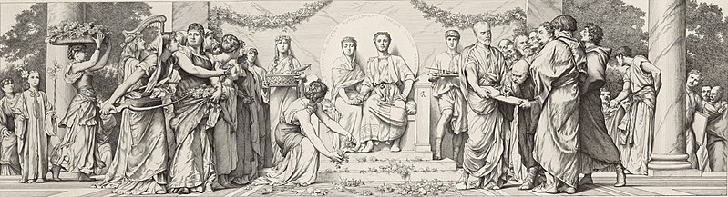 File:Gustave Boulanger--Salle des Mariages mural 1888--engraving by William Haussoullier..Musée Carnavalet (cropped).jpg